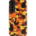 Orange Camo Galaxy S22 Pro Case