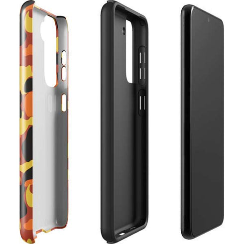 Orange Camo Galaxy S22 Pro Case