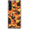 Orange Camo Galaxy S23 Clear Case