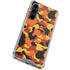 Orange Camo Galaxy S23 FE Clear Case