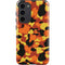 Orange Camo Galaxy S23 Plus Pro Case