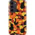 Orange Camo Galaxy S23 Plus Pro Case