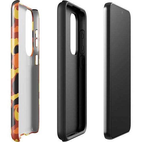 Orange Camo Galaxy S23 Plus Pro Case