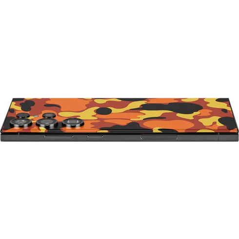 Orange Camo Galaxy S23 Ultra Skin