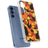 Orange Camo Galaxy S24 Clear Case