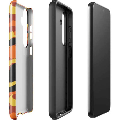 Orange Camo Galaxy S24 Impact Case