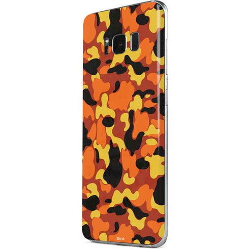 Orange Camo Galaxy S8 Skin