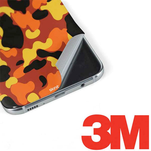 Orange Camo Galaxy S8 Skin