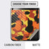Orange Camo Galaxy Z Flip Skin