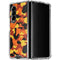 Orange Camo Galaxy Z Fold4 5G Clear Case