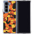 Orange Camo Galaxy Z Fold5 5G Clear Case