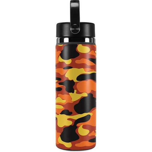 Orange Camo Hydro Flask 20oz Wide Mouth Skin