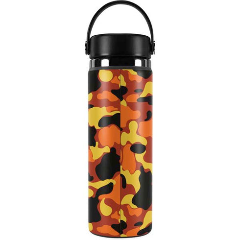 Orange Camo Hydro Flask 20oz Wide Mouth Skin