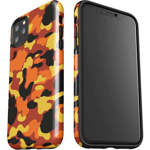 Orange Camo iPhone 11 Pro Max Impact Case