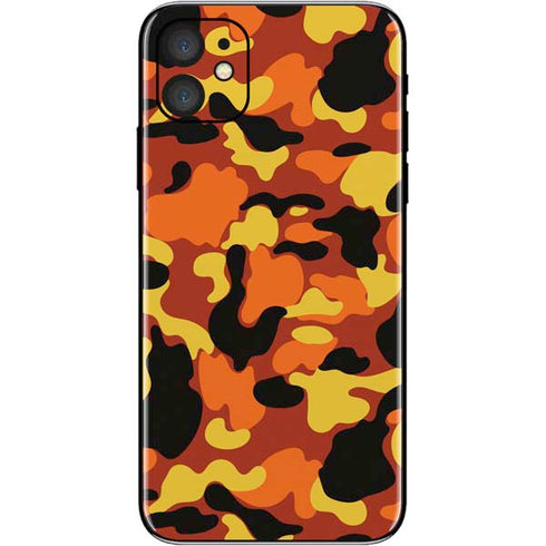 Orange Camo iPhone 11 Skin
