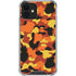 Orange Camo iPhone 12 Clear Case