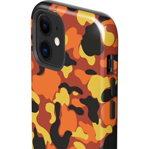 Orange Camo iPhone 12 Impact Case