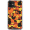 Orange Camo iPhone 12 Mini Clear Case