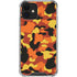 Orange Camo iPhone 12 Mini Clear Case