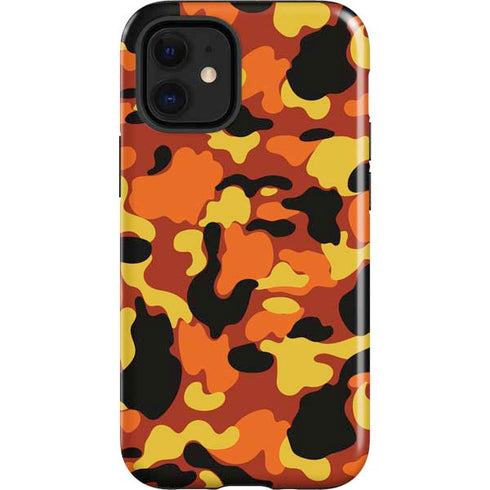 Orange Camo iPhone 12 Mini Impact Case