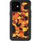 Orange Camo iPhone 12 Mini Waterproof Case