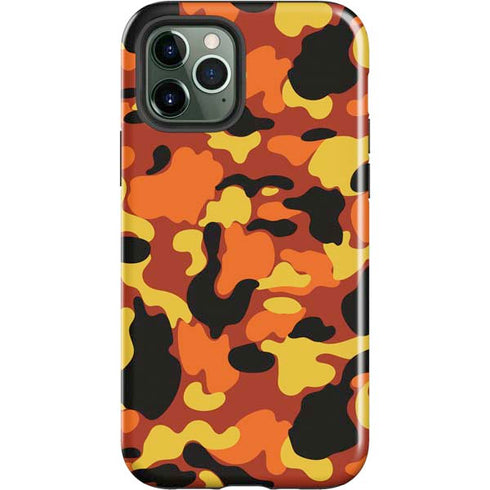 Orange Camo iPhone 12 Pro Impact Case