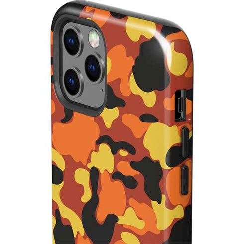 Orange Camo iPhone 12 Pro Max Impact Case
