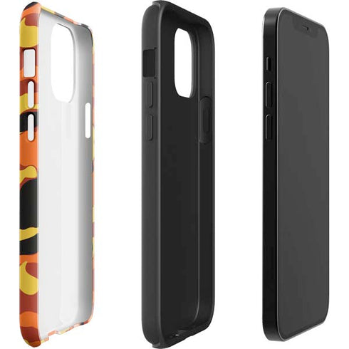 Orange Camo iPhone 12 Pro Max Impact Case
