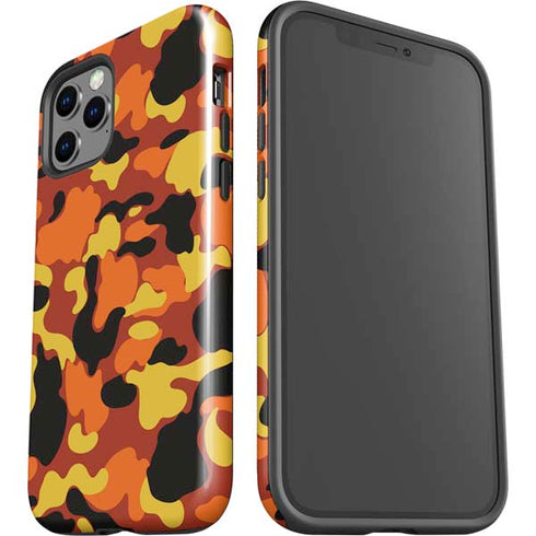 Orange Camo iPhone 12 Pro Max Impact Case