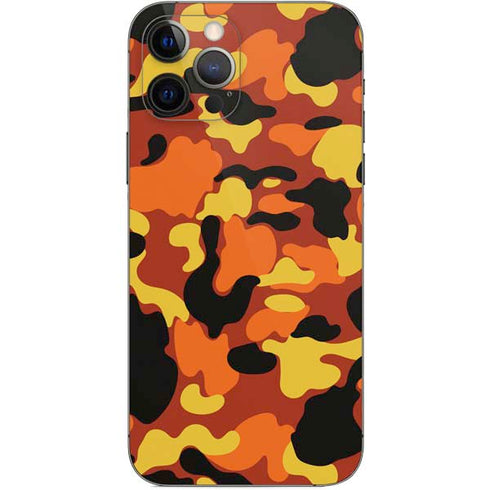 Orange Camo iPhone 12 Pro Skin