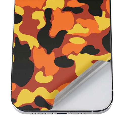 Orange Camo iPhone 12 Pro Skin