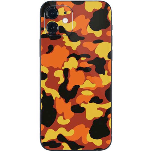 Orange Camo iPhone 12 Skin
