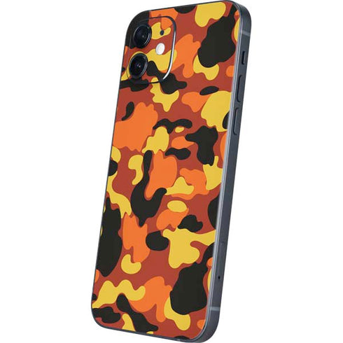 Orange Camo iPhone 12 Skin