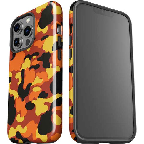 Orange Camo iPhone 13 Pro Impact Case