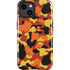 Orange Camo iPhone 14 Plus Impact Case
