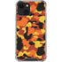 Orange Camo iPhone 14 Plus Clear Case