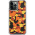 Orange Camo iPhone 14 Pro Max Clear Case