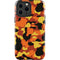 Orange Camo iPhone 15 Pro Max Impact Case