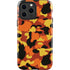 Orange Camo iPhone 15 Pro Max Impact Case