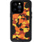 Orange Camo iPhone 14 Pro Waterproof Case