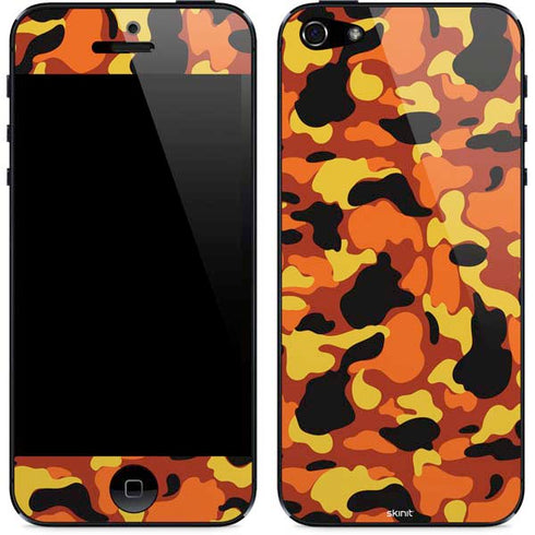 Orange Camo iPhone 5/5s/5SE Skin
