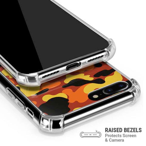 Orange Camo iPhone 7/8 Plus Clear Case