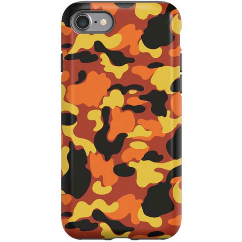 Orange Camo iPhone SE (2nd & 3rd Gen) Pro Case