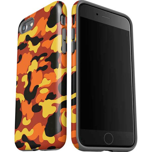 Orange Camo iPhone SE (2nd & 3rd Gen) Pro Case