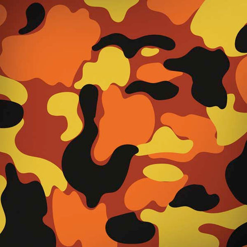 Orange Camo iPhone X Skin