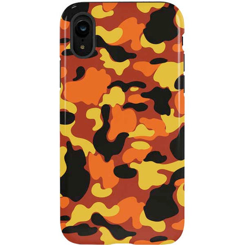 Orange Camo iPhone XR Pro Case