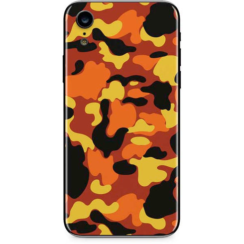 Orange Camo iPhone XR Skin