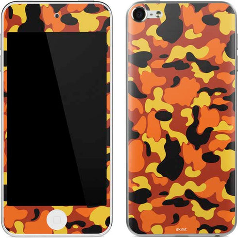 Orange Camo Apple iPod Skin