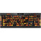 Orange Camo K95 RGB PLATINUM Mechanical Gaming Keyboard Skin