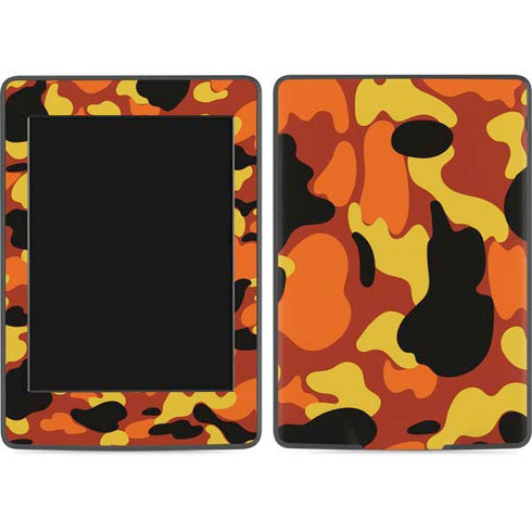 Orange Camo Amazon Kindle Skin